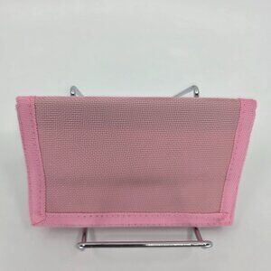 Y2K Bubblegum Pink Canvas Trifold Wallet | Retro 90s Skater Surf Utility